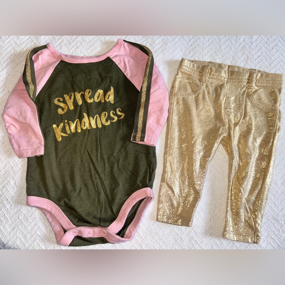 Spread Kindness Outfit 0-3 Months - Picture 1 of 4